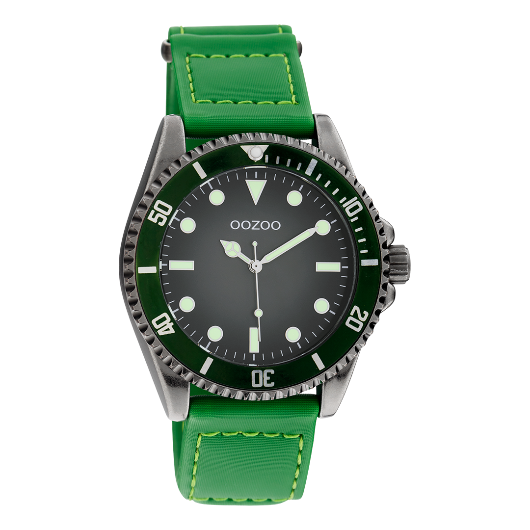 Titanio OOZOO Guarda con cinturino in velcro verde - C11010