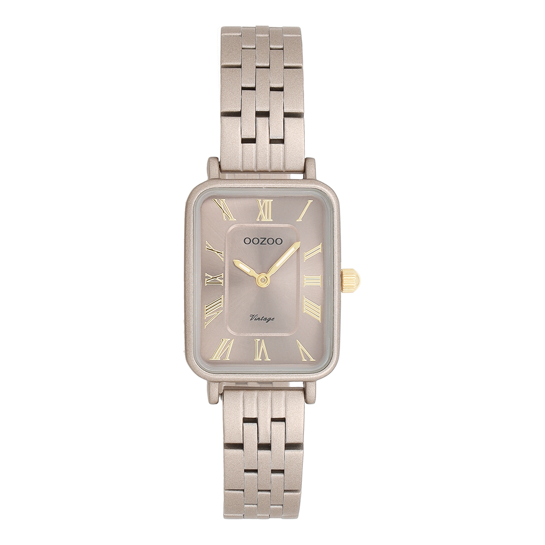 Taupe OOZOO watch with stainless steel bracelet - C20412