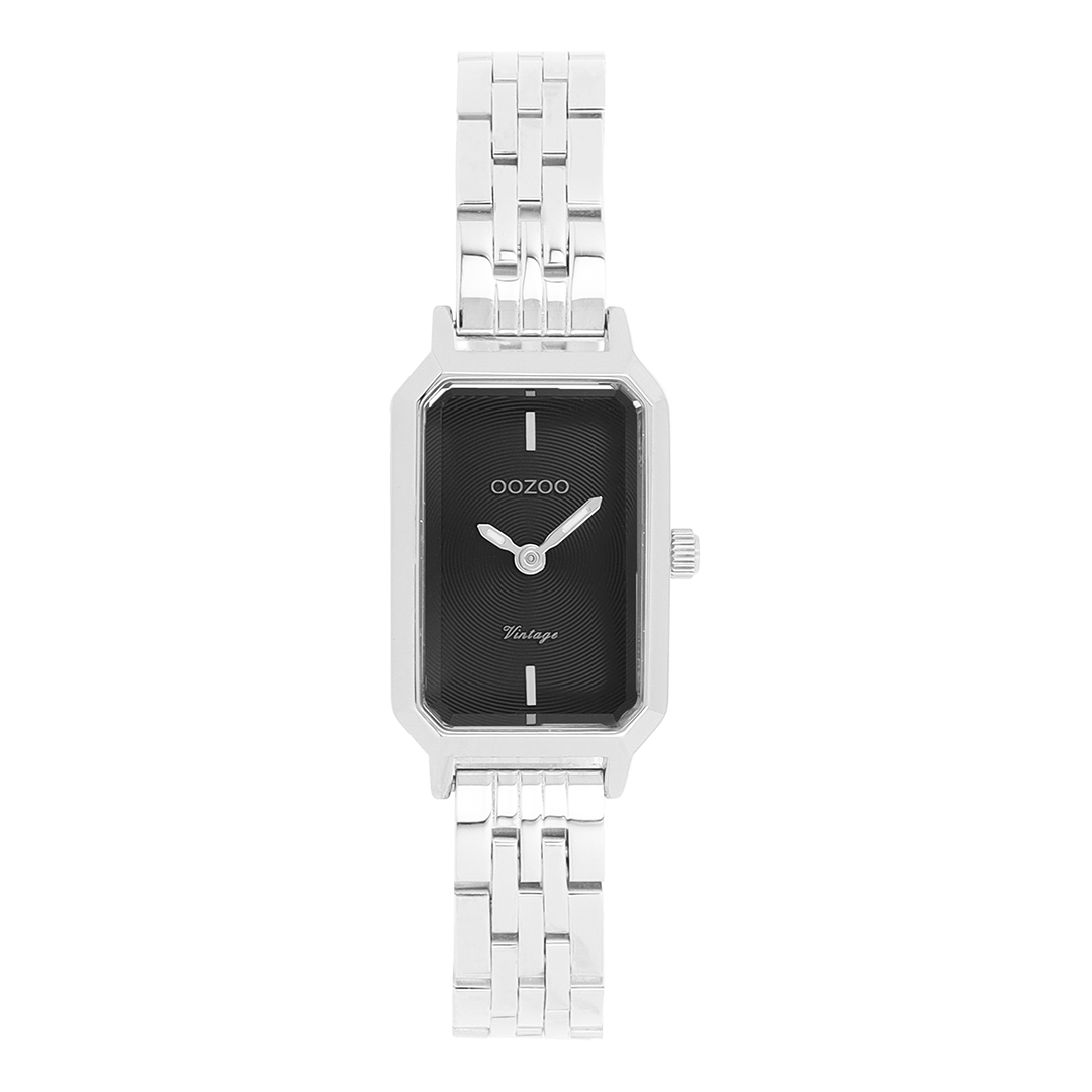 Silver coloured OOZOO watch with stainless steel bracelet - C20424