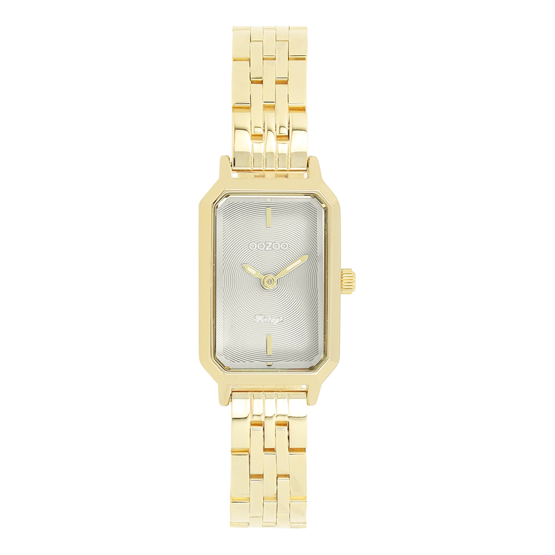 Gold coloured OOZOO watch with stainless steel bracelet - C20457