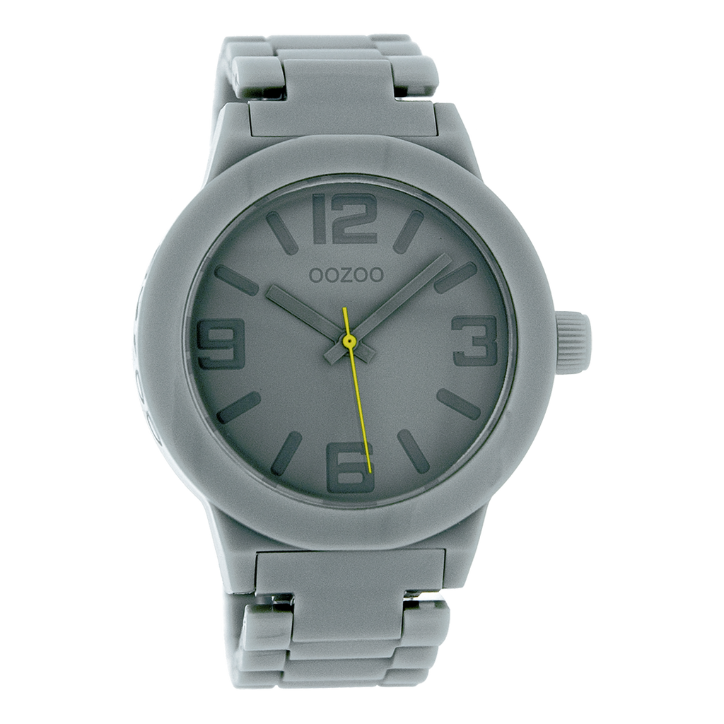 Grey OOZOO watch with plastic watch strap - C3680