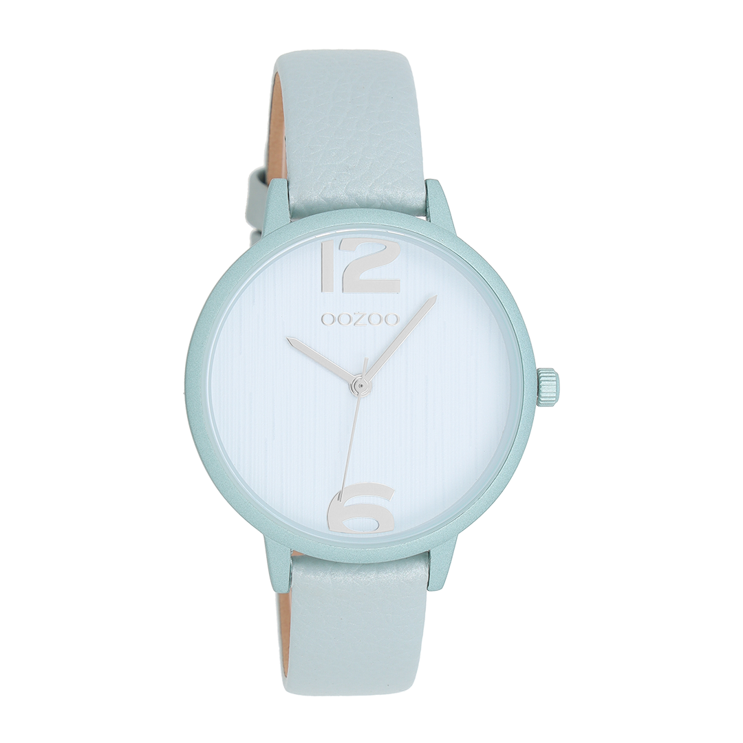 Powder pink OOZOO watch with leather strap - C9578